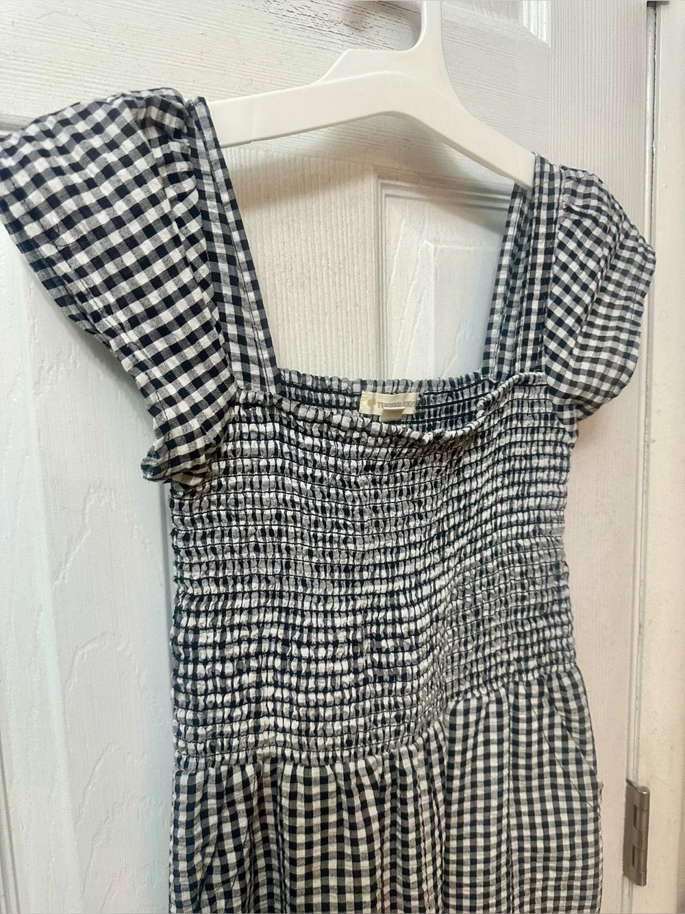 Tucker + Tate Gingham Smocked Wide-Leg Jumpsuit - 10/12
